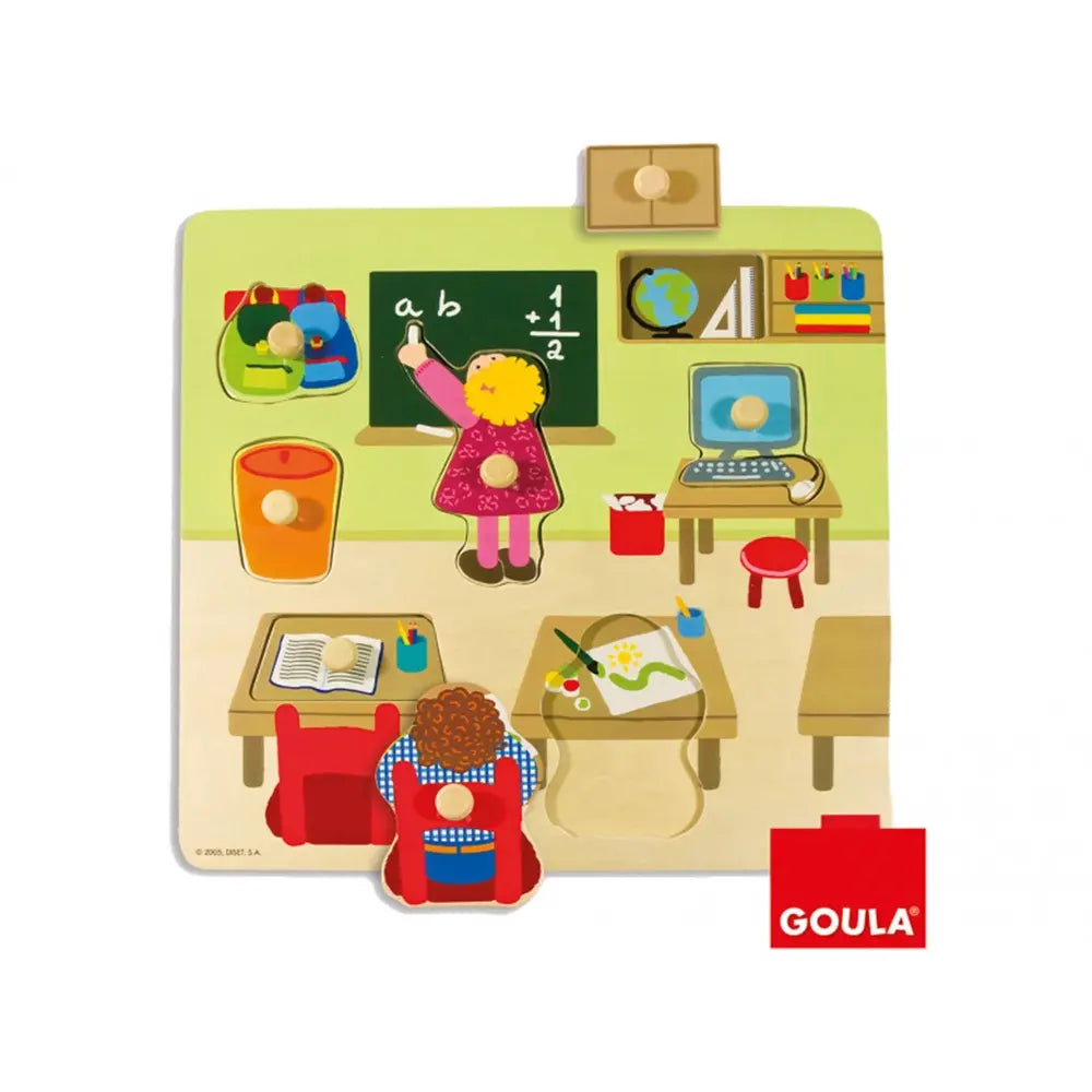 Goula Puzzle École en Bois – 2A+