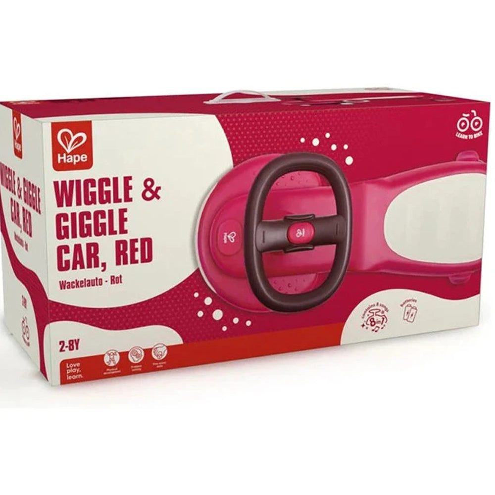 Hape Voiture "Wiggle & Giggle" 2A+ - Rouge