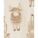 Grenouillère polaire 1 pièce enfant motif vache