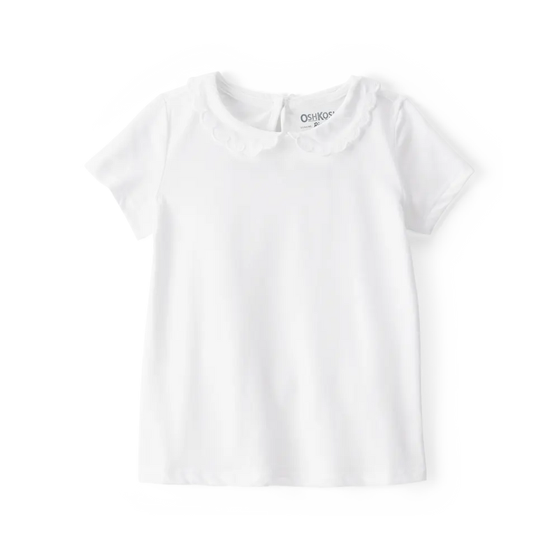 T-shirt Manches Courtes Fille OshKosh - Blanc
