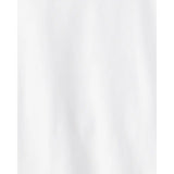T-shirt blanc manches courtes fille - Coton