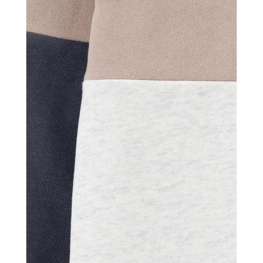 Sweat-shirt enfant color block en polaire