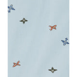 Ensemble 2 pièces enfant : chemise boutonnée motif avion et pantalon