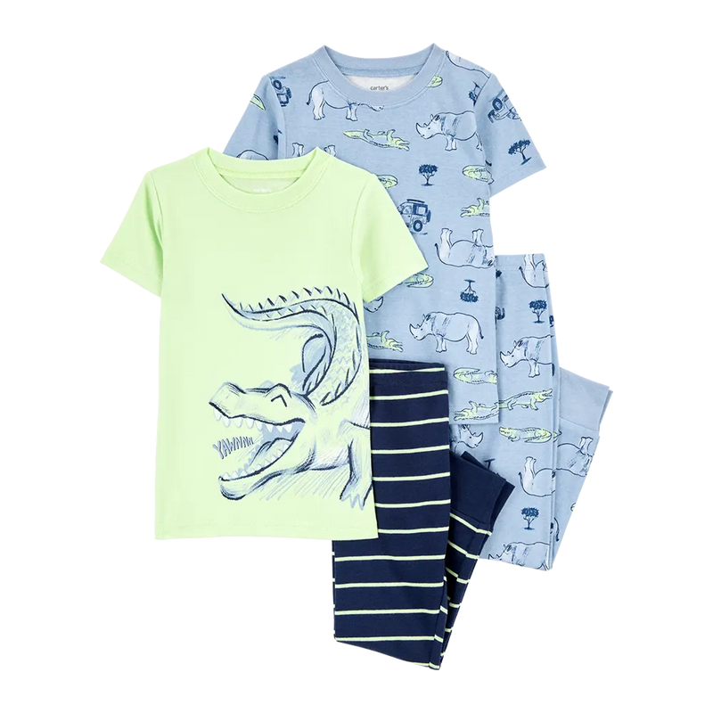 Pyjama 4 Pièces en Coton Garçon Carter's - Alligator