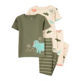 Pyjama 4 pièces dinosaure garçon - Coton
