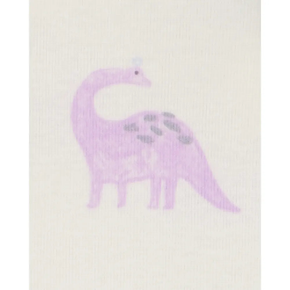 Pyjama 4 pièces dinosaure fille - 100% Coton