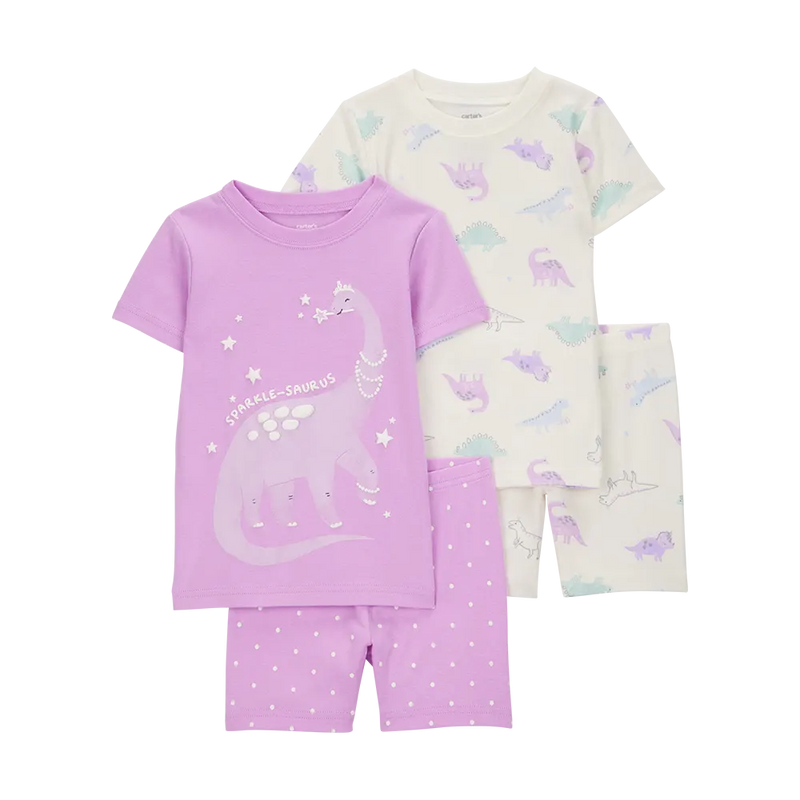 Pyjama 4 Pièces Fille Carter's - Dinosaure
