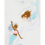 Pyjama 4 pièces sirène fille - 100% Coton