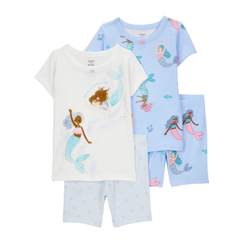 Pyjama 4 Pièces Fille Carter's - Sirène