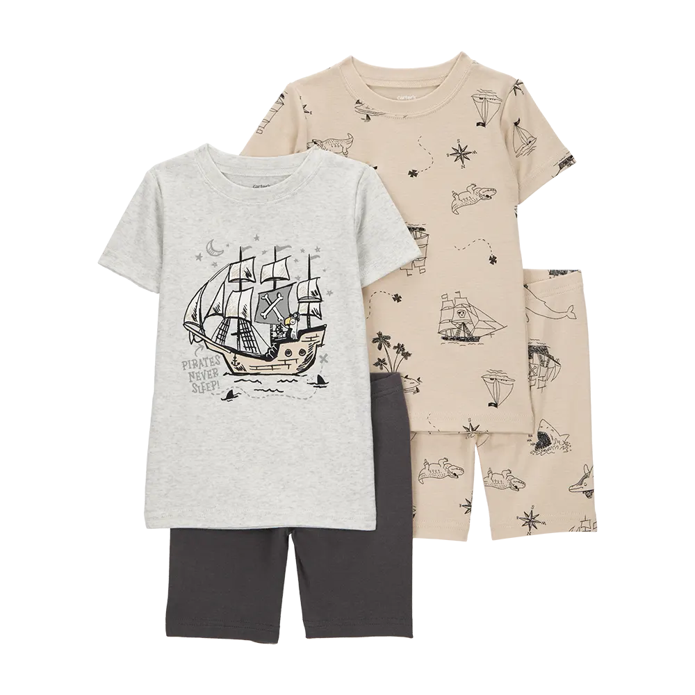 Pyjama 4 pièces pirate garçon - Coton