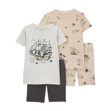 Pyjama 4 pièces pirate garçon - Coton