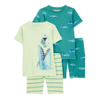 Pyjama 4 pièces requin garçon - 100% Coton