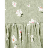 Robe Étagée Fille Carter's - Vert Florale