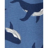 Pyjama 1 pièce sans pieds baleine garçon - Coton