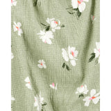 Top y pantalón para niña Carter's - Verde floral