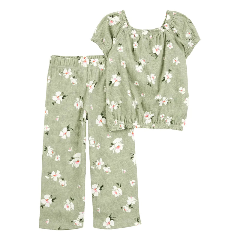 Haut & Pantalon Fille Carter's - Vert Florale