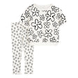 Ensemble t-shirt et pantalon fleuri fille