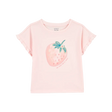 Haut à manches courtes fraise pour fille - Rose