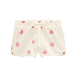 Short gaufré à imprimé fraise pour fille - Ivoire