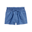 Short à enfiler en chambray pour fille (2-5 ans)