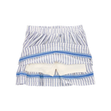Jupe-short rayée imitation lin à enfiler fille