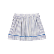 Jupe-short rayée imitation lin à enfiler fille