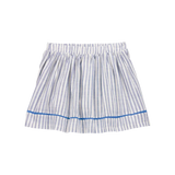 Jupe-short rayée imitation lin à enfiler fille