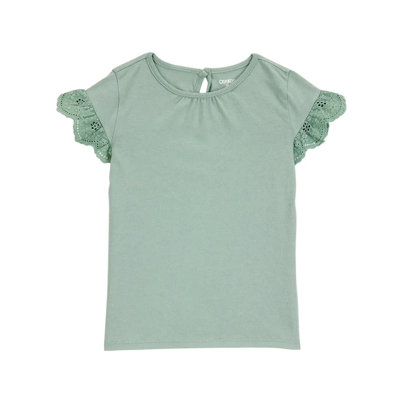 Top de Mangas Mariposa para Niña OshKosh - Verde