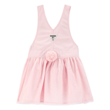 Robe-salopette à paillettes lapin fille