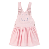 Robe-salopette à paillettes lapin fille