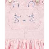 Robe-salopette à paillettes lapin fille