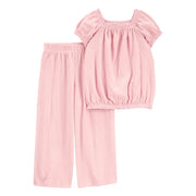Ensemble 2 pièces haut et pantalon large fille