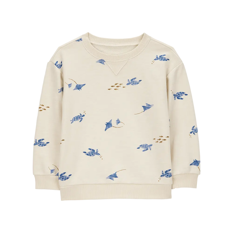 Sweat-Shirt Garçon Carter's - Crème Marin