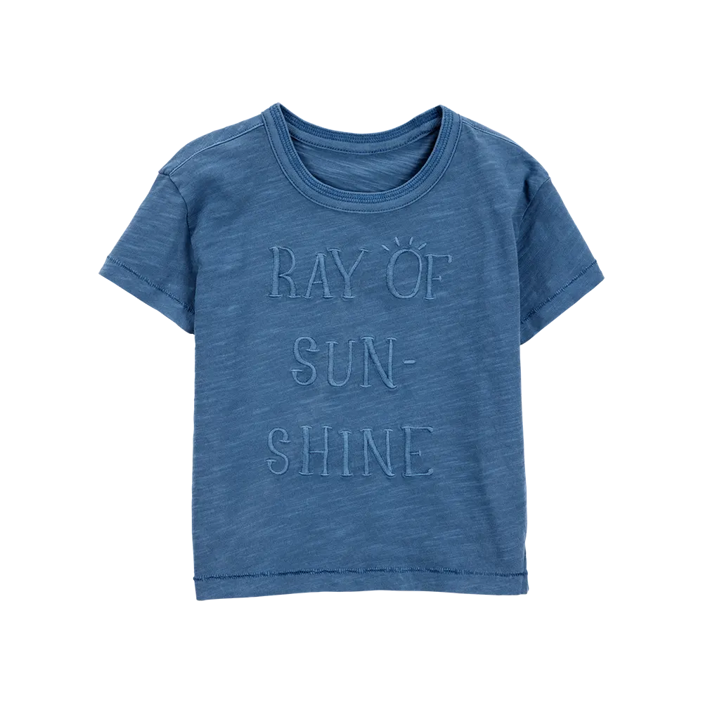 T-shirt soleil à manches courtes garçon - Bleu