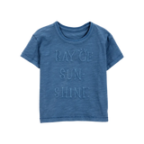 T-shirt soleil à manches courtes garçon - Bleu