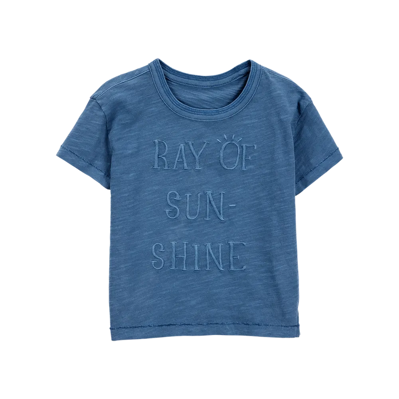 Camiseta de manga corta para niño Carter's - Azul