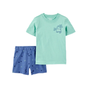 Ensemble t-shirt et short dinosaure garçon (2-5 ans)
