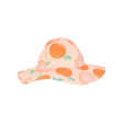Chapeau de bain réversible imprimé orange fille