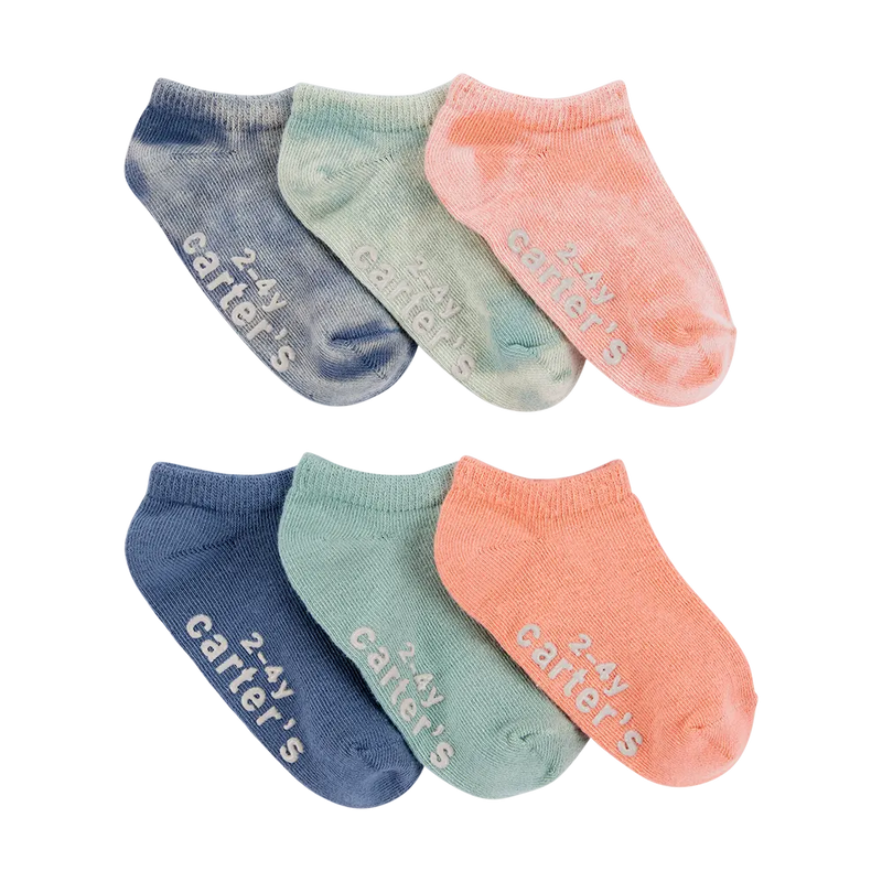 Carter's Boy's 6-Pack Tie-Dye Ankle Socks