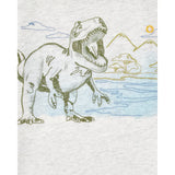T-shirt à Manches Courtes Garçon Carter's - Gris Dinosaure