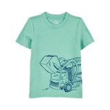 Carter's Boy's Graphic T-shirt - Green Construction