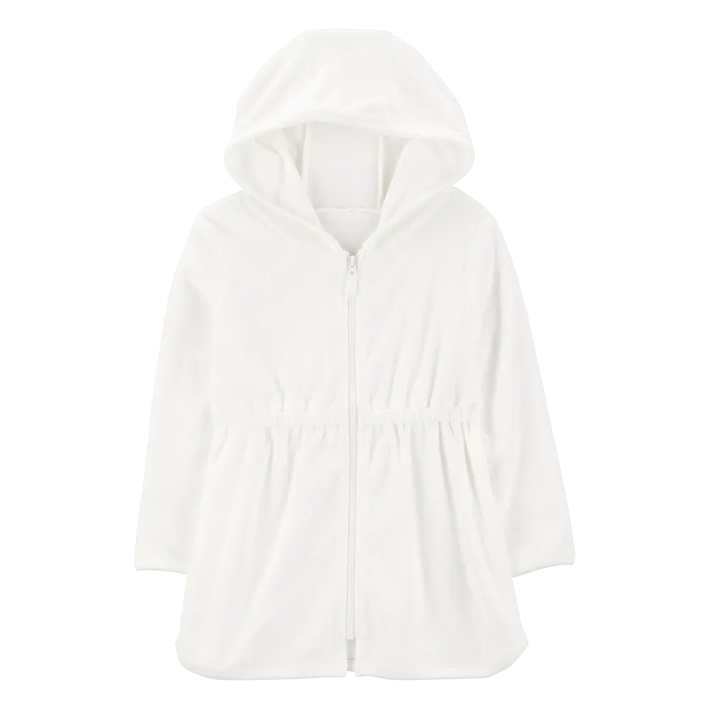 Cache-maillot à Capuche Fille Carter's - Blanc