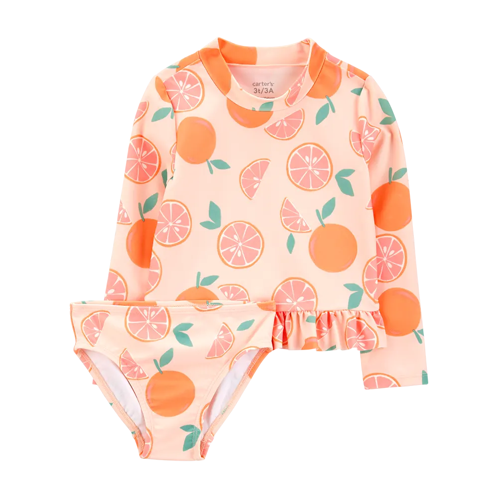 Maillot de Bain 2 Pièces Anti-UV Fille Carter's - Orange