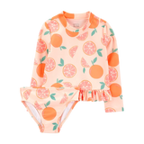 Maillot de Bain 2 Pièces Anti-UV Fille Carter's - Orange