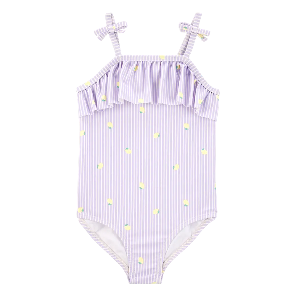Traje de baño para niña Carter's - Rayas y limón