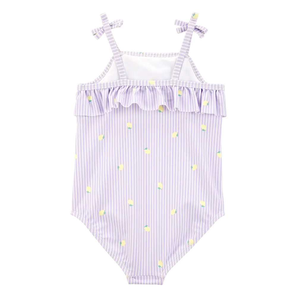Traje de baño para niña Carter's - Rayas y limón