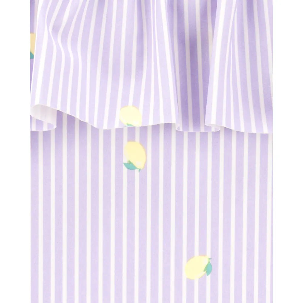 Traje de baño para niña Carter's - Rayas y limón