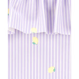 Traje de baño para niña Carter's - Rayas y limón