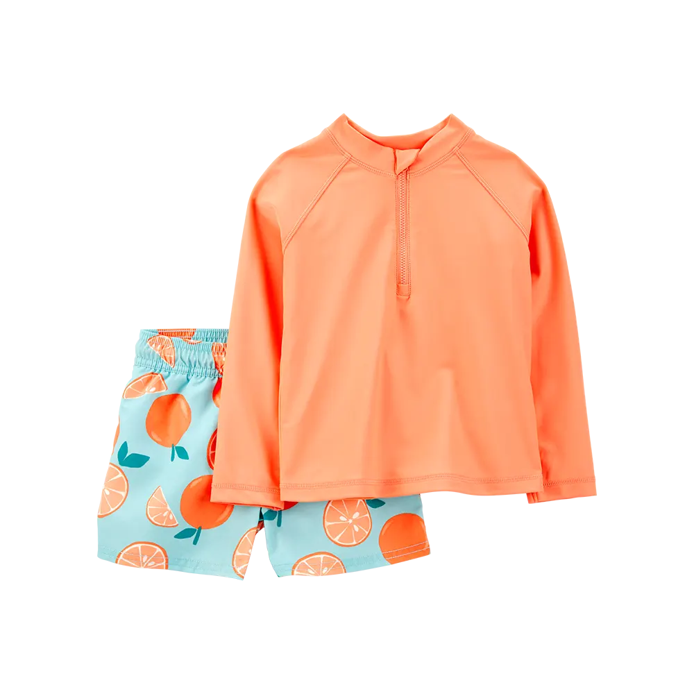 Maillot de Bain 2 Pièces Anti-UV Garçon Carter's - Orange