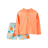 Maillot de Bain 2 Pièces Anti-UV Garçon Carter's - Orange